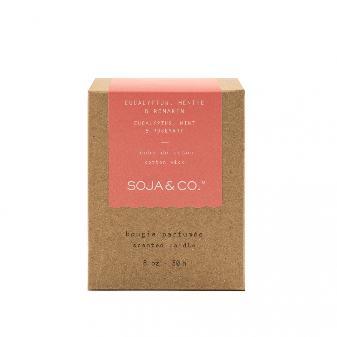 Bougie | Eucalyptus, Menthe & Romarin - SOJA&CO