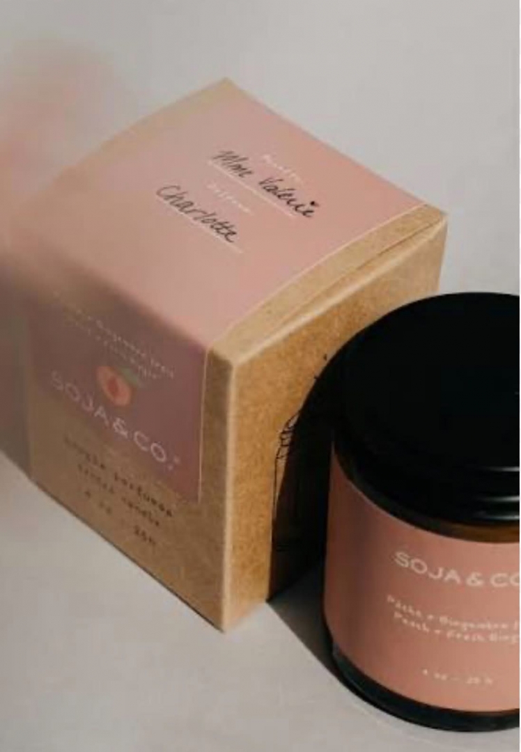 Bougie | Pêche + Gingembre frais - SOJA&CO
