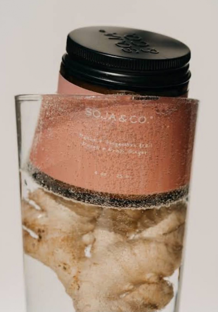 Bougie | Pêche + Gingembre frais - SOJA&CO