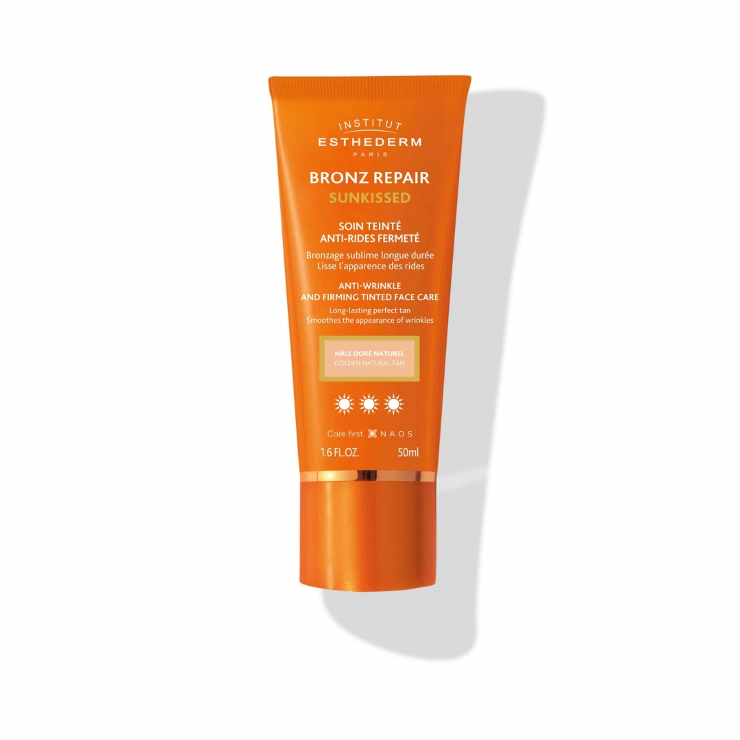 Bronz Repair Sunkissed - Crème Visage Anti-Rides Teintée - ESTHEDERM