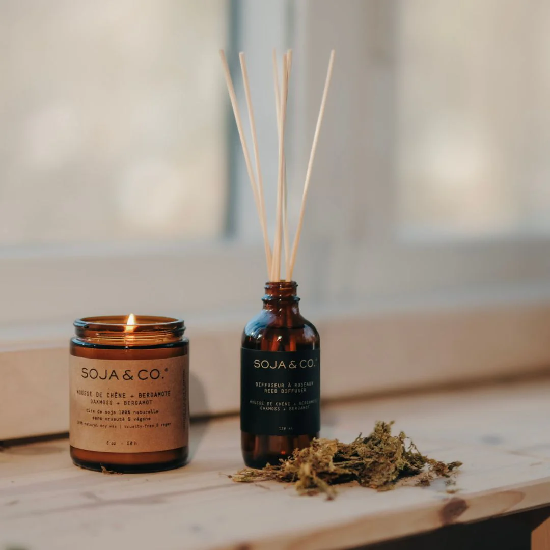 Diffuseur à roseaux | Mousse de chêne + Bergamote - SOJA&CO