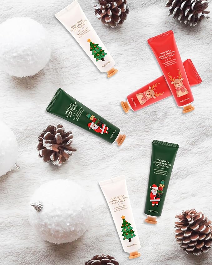 Mini crèmes pour les mains de noël