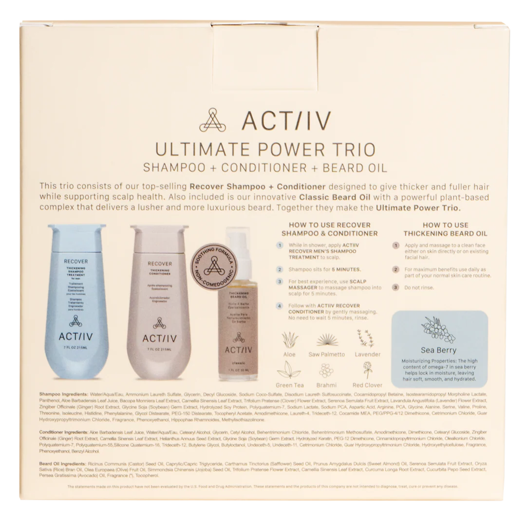 TRIO DE PUISSANCE ULTIME POUR HOMMES - ACTI/V