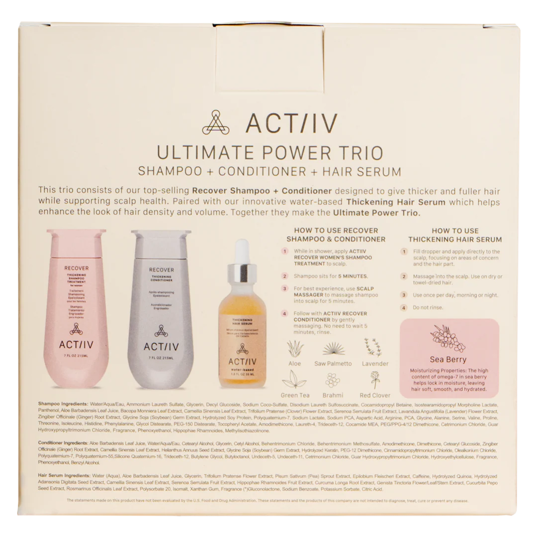 TRIO DE PUISSANCE ULTIME POUR FEMMES - ACTI/V