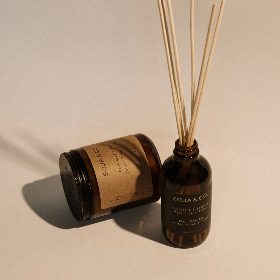 Diffuseur à roseaux | Miel doré + Tonka  - SOJA&CO