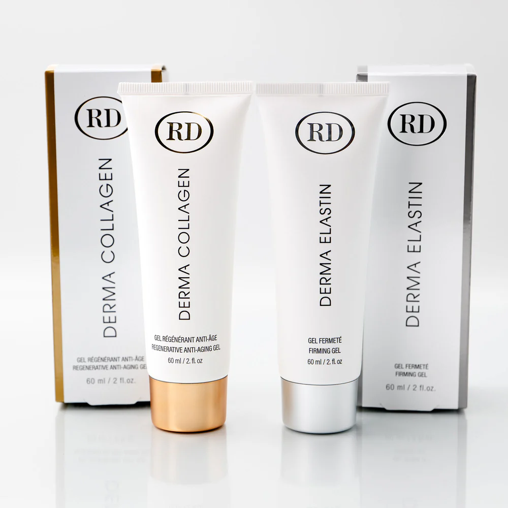 Duo Gel Régénérant Anti-Âge Derma Collagen 60ml et Gel Fermeté Derma Elastin 60ml - RD COSMETIC