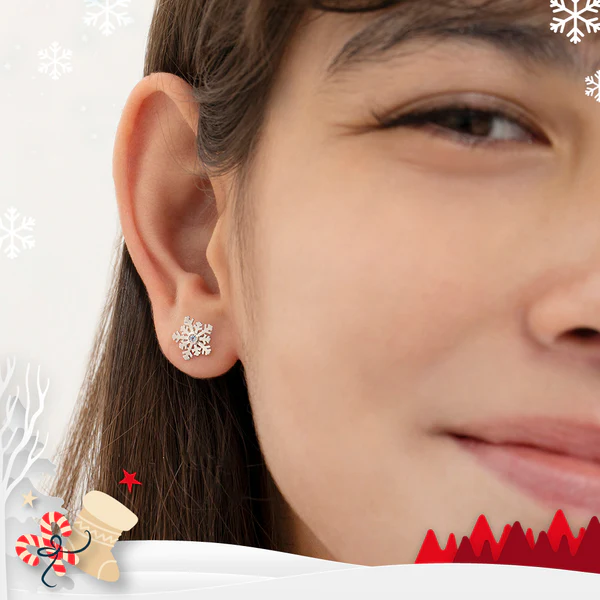Boucles d'oreilles flocons de neige - IN SEASON JEWELRY