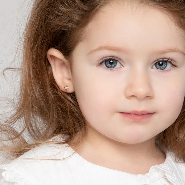 Boucles d'oreilles classiques en or 14k motif fleur et perle - IN SEASON JEWELRY