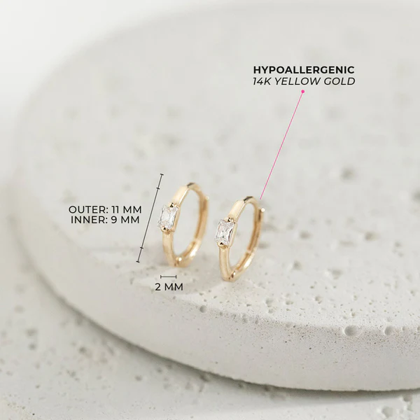 Boucles d'oreilles créoles pour filles 14k - IN SEASON JEWELRY