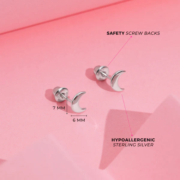 Boucles d'oreilles classiques en forme de croissant de lune - IN SEASON JEWELRY