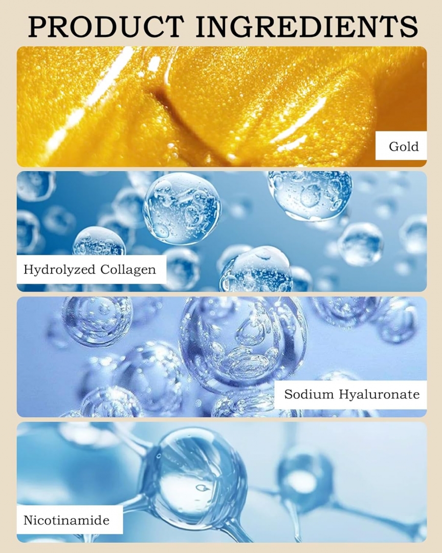 Masques peel-off à l'or 24 carats - Format voyage