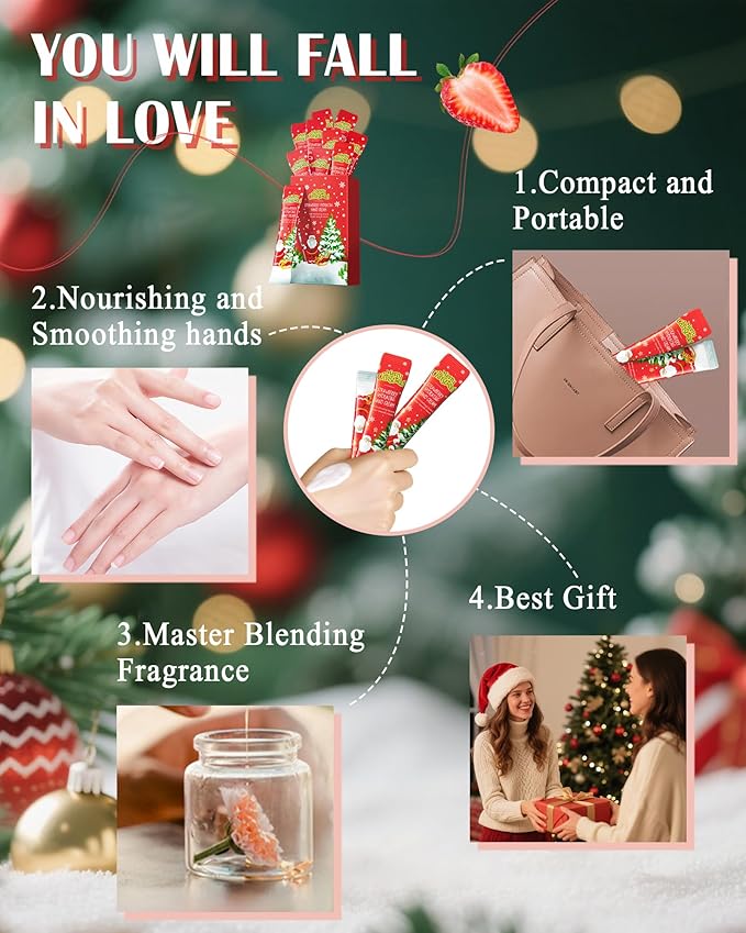 Mini crèmes pour les mains - Fraise