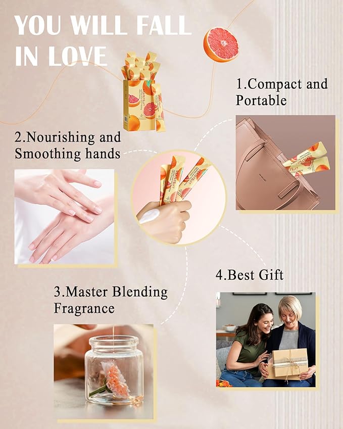 Mini crèmes pour les mains - Pamplemousse