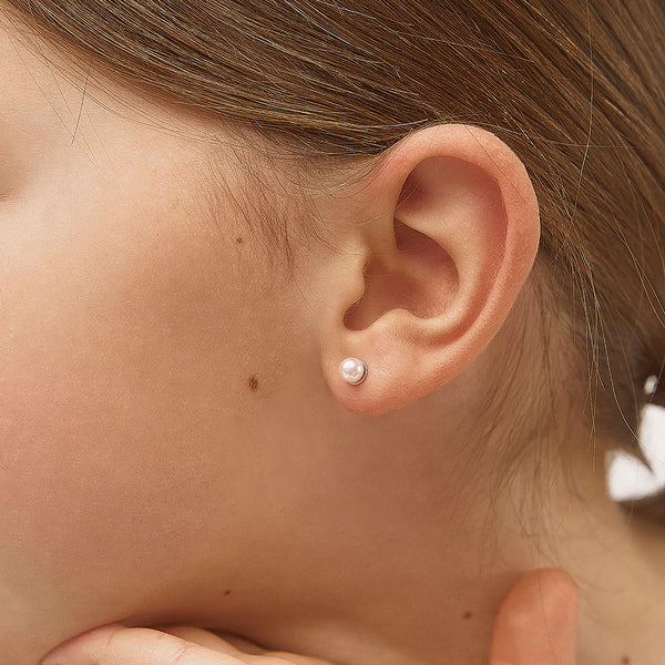 Boucles d'oreilles bébé perles roses - IN SEASON JEWELRY