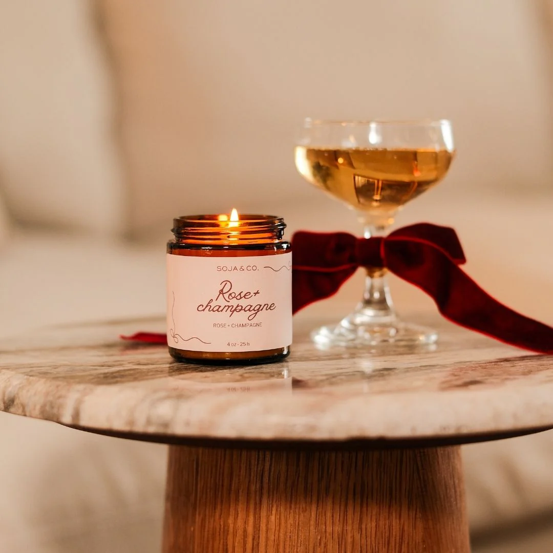 Bougie | Rose + Champagne - SOJA & CO