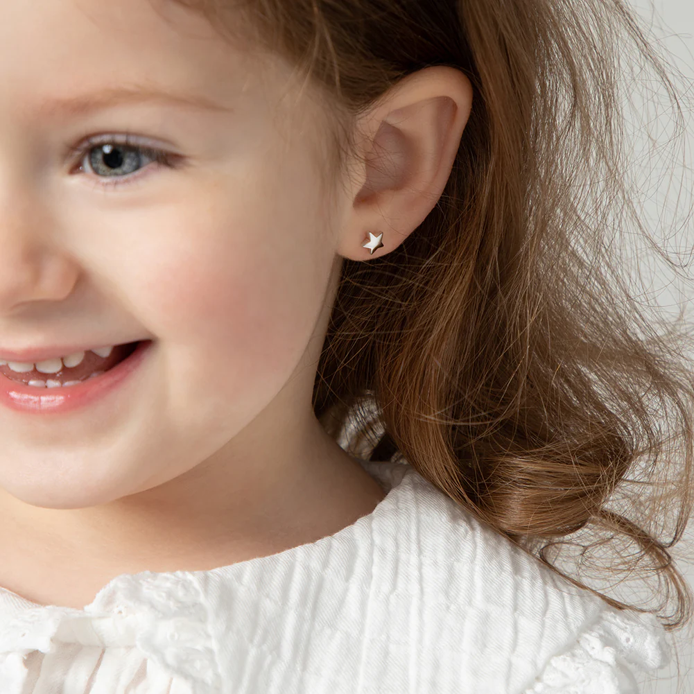 Boucles d'oreilles enfant Classic Polished Star - IN SEASON JEWELRY