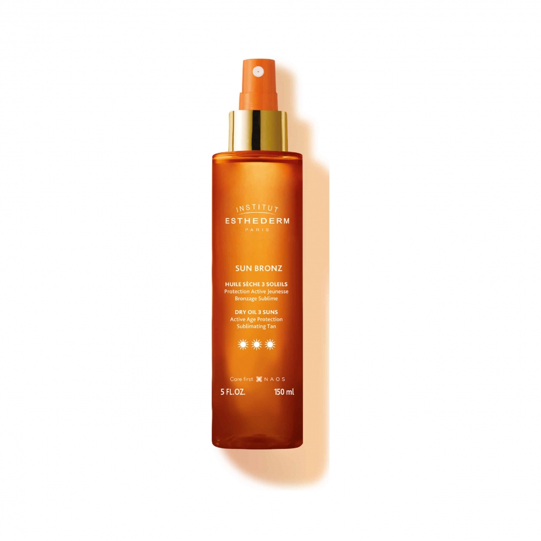 Sun Bronz Huile Sèche Protectrice 3 Soleils - ESTHEDERM